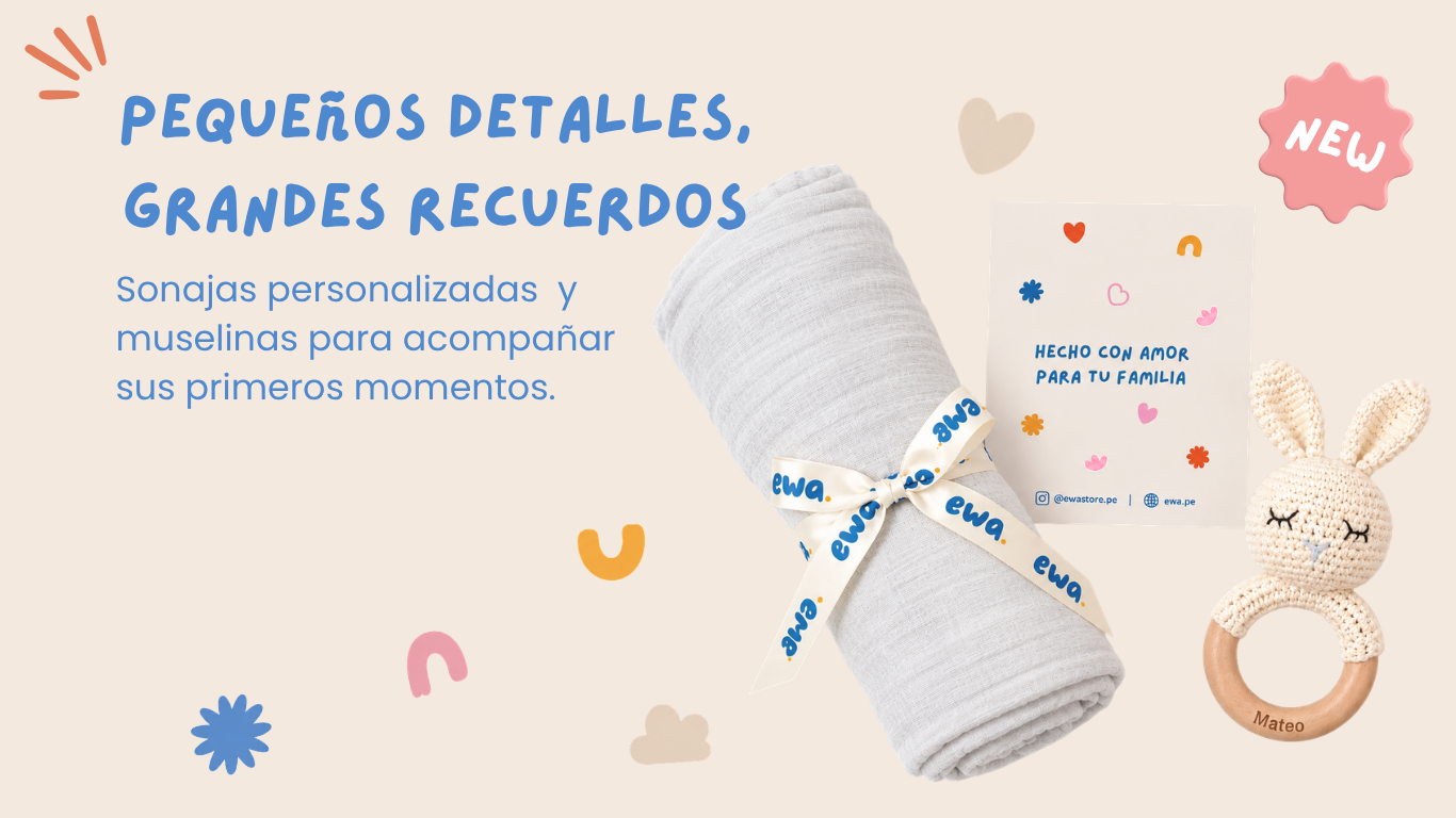 Pequeños detalles, grandes recuerdos: sonajas personalizadas y muselinas